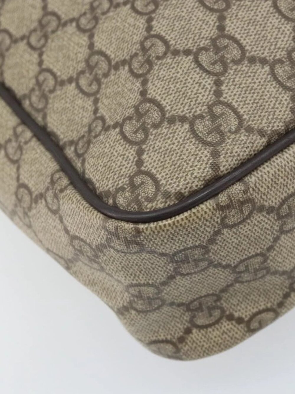 GUCCI GG Supreme Shoulder Bag PVC Beige Gold 201448 Auth ep13070 - Picture 11 of 15
